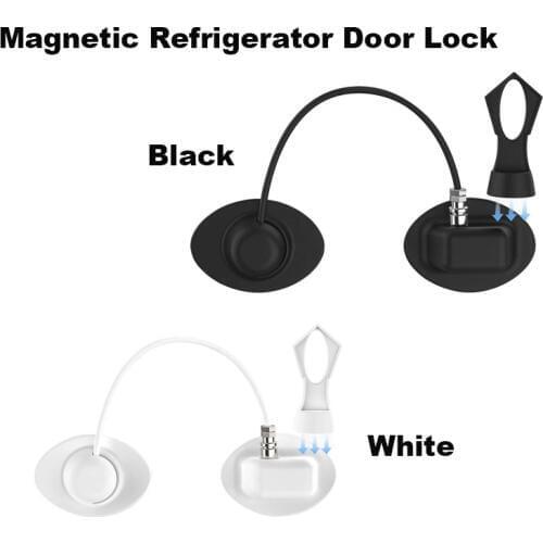 1 PC Magnetic Refrigerator Door Lock with key Window Security Lock Keys Child Safety Refrigerator Door Lock Cabinet Locks