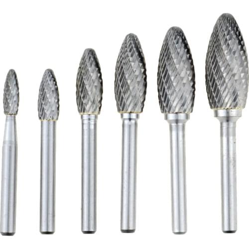 1Pcs HX type head tungsten carbide rotary file tool drill bit milling engraving drill bit tool point burr mold grinder abrasive