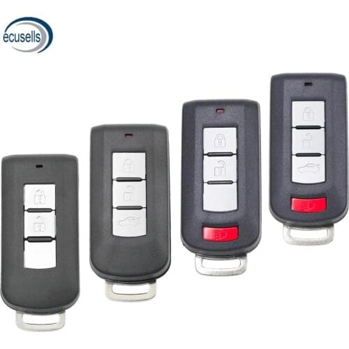 2+1/3/2/3+1/4 Button New Smart Remote Key Shell Case Fob for Mitsubishi Lancer Outlander