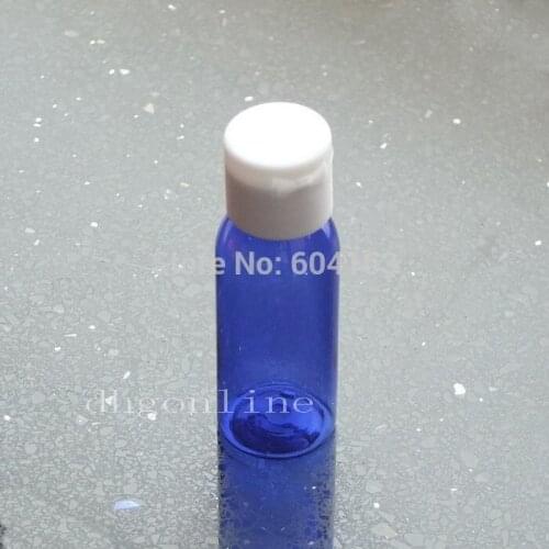 20 pcs Empty Bottles 30ml Hard Blue Plastic Partial Shipments Travel Turn Screw cover Blue