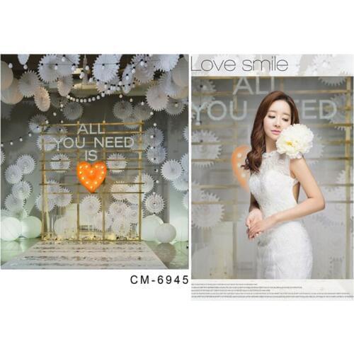 200*300cm(6.5*10ft) Wedding Photography Backdrops Personalized wedding stage background T station Disc decoration for studio