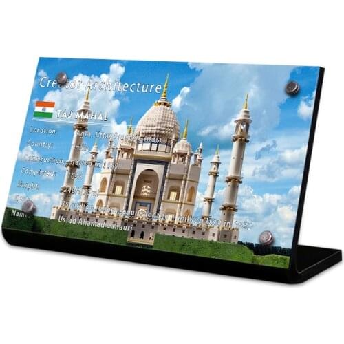 The Acrylic display stand brand for creator 10256 Taj Mahal toys building blocks
