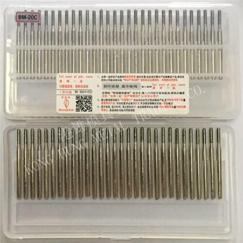 30pcs/set Diamond Grinding Burrs BM-20C mounted points Rotary Tool Engraving Etching Abrasive tool Dremel Accessories