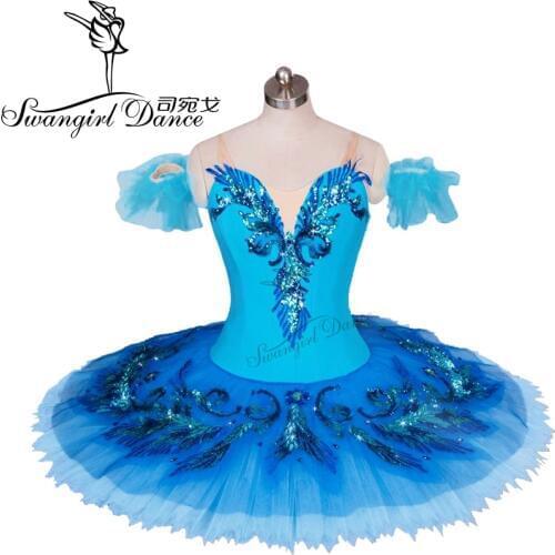 Adult Lake Blue bird professional Ballet Tutu ballerina women classical Ballet Tutu for performance or competitionBT9027