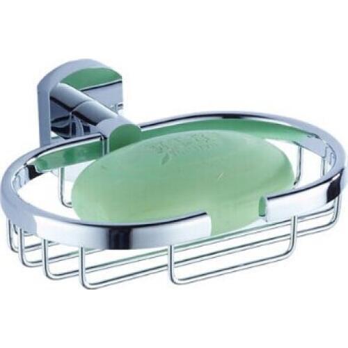 Free shipping legant Wall Mounted Chrome Solid Brass Soap Basket / Soap Dish Holder Soap Box Bathroom Accessories Bath Product