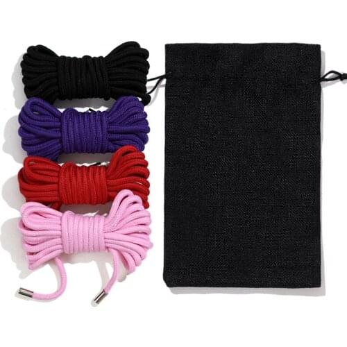 Bondage Shibari Thicken Cotton Rope Sex Slave Restraint Rope Soft Adult Sex Toys BDSM Binding Role-Playing For Couples Games