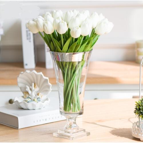 European Rose Artificial Flower Rose Fake Eustoma Gradiflorus Lisianthus Christmas Wedding Party Home Decorative Rose Flowers