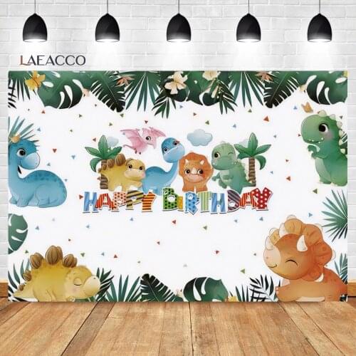 Tropical Jungle Party Forest Animals Dinosaur Safari Photography Background Birthday Baby Shower Newborn Backdrops Photophone