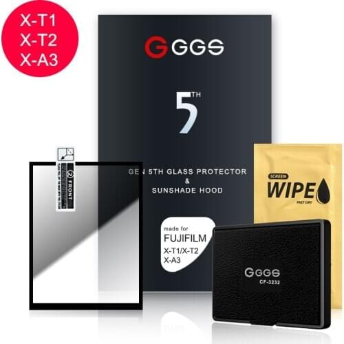 GGS Fifth Generation for FUJIFILM x-t1/x-t2/x-a3 LARMOR screen camera film protection screen Metal frame embedded optical glass
