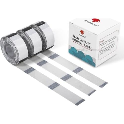 14*40mm 3 Roll 480PCS Adhesive Golden Silver Solid Color Pattern Labels for D30 Thermal Bluetooth Thermal Printing Label Paper