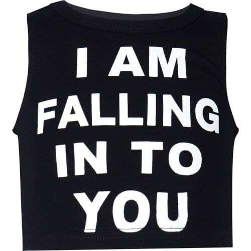 1-6 Y Summer Girls Casual T Shirt Baby Crop Top Kids Short Tee Children Sexy Letter Print Streetwear Fashion Girls Vest Clothes