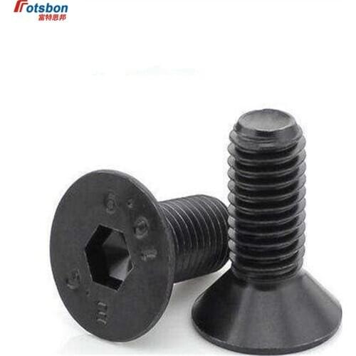 M3/M4 Flat Head Hexagon Socket Screw Hex Countersunk Vis Allen Black Screws Parafuso Bolt Tornillos Schroeven Vida viti DIN7991