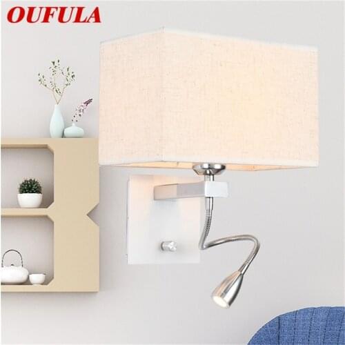 OUFULA Wall Lights Contemporary Creative Square Shape Indoor LED Sconces Lamps For Home Corridor
