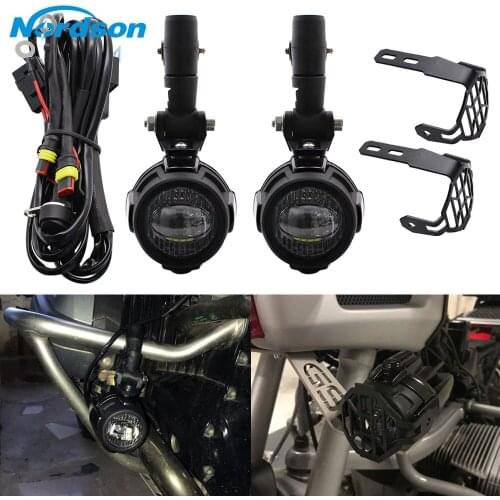 Nordson Motorcycle Fog lights 6000k White Super Bright Working Spot Light Motorbike Fog Lamp LED Scooters Spotlight Universal