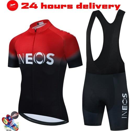 2022 New 2022 New INEOS Summer Pro Cycling Jersey Set Breathable Team Racing Sport Bicycle Jersey Mens Cycling Clothing Short B