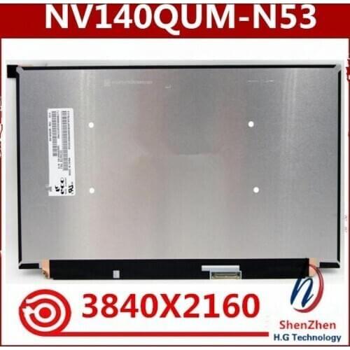 New 14''NV140QUM-N53 for X1 Carbon 8th Gen 20U9 20UA IPS 3840*2160 4K 90% Color for X1 Carbon 7th Gen 20QD 20QE 20R1 20R2