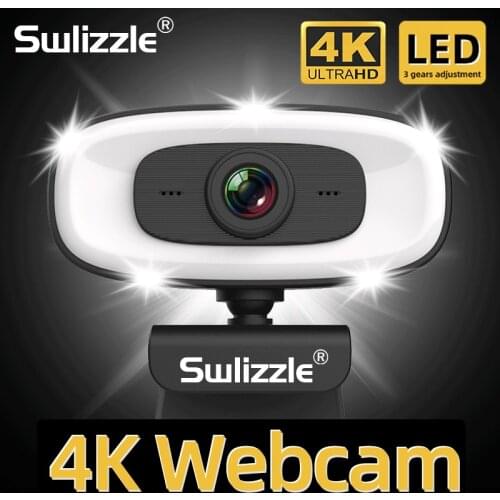 PC-C10 4K Webcam Conference PC Webcam Autofocus USB Web Camera Laptop Desktop for Office Meeting Home With MIC 1080P Full HD