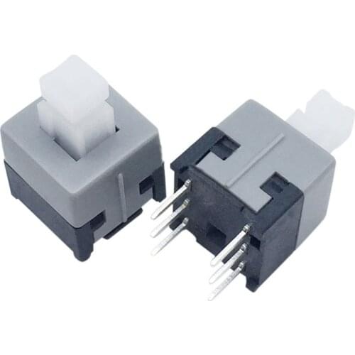 8.5*8.5MM Self-Locking Switch Square Head 3.3X3.3 Double-Row 6 Feet 3X3 Interlocking Console Button Switches
