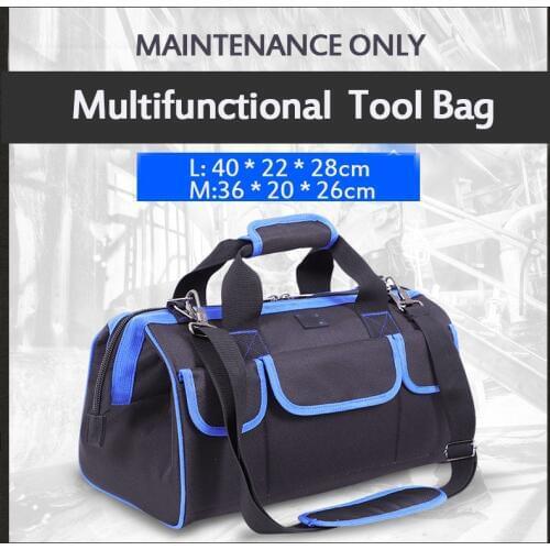 Foldable Tool bags Size 12 14 17 19 inch Waterproof Tool Bags Large Capacity Shoulder Bag Tools Organizer Storage Bag