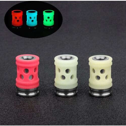 Luminous Titanium Pendant DIY Bead Titanium Alloy Paracord Bead Keyring Zipper Accessory