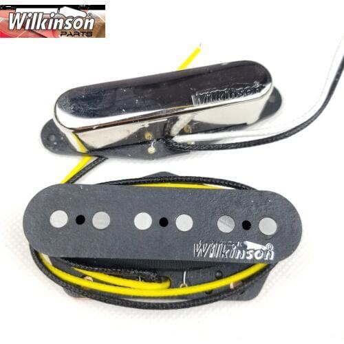 TL Wilkinson WVT Alnico5 Tele Pickups Neck and Bridge Tele Eleciric Guitar Pickups Chrome Silver Made In Korea