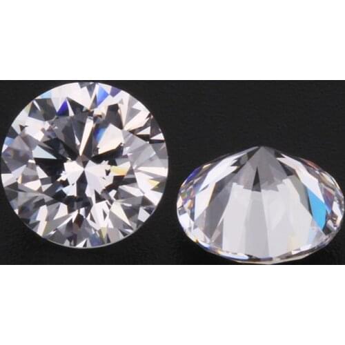 1.0mm 1.25mm 1.5mm 1.75mm 2mm A Quality Round Shape Brilliant Cut White Loose Cubic Zirconia Stone for Jewelry Wax Setting