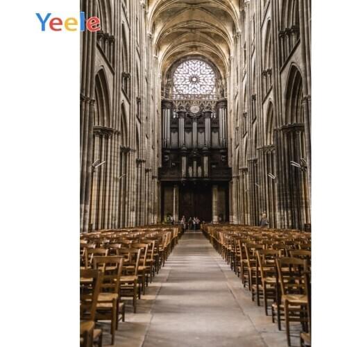 Yeele Notre Dame de Paris Church Holy Western Wedding Photography Backgrounds Customized Photographic Backdrops for Photo Studio