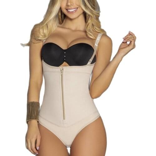 Womens High Compression Shapewear For Daily Use Mid Thigh Lingeriet With Zipper Reductive Lace Sexy Bodysuit Faja