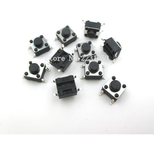 100PCS/LOT SMD Switch 6*6*6 mm 4 Pins Push Button Switch 6X6X6MM Micro Switch