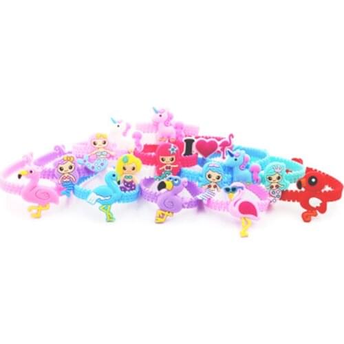 12pcs/lotCartoon animal bracelet birthday party offers gifts multi-colored animal bracelet birthday party offers gifts for guest
