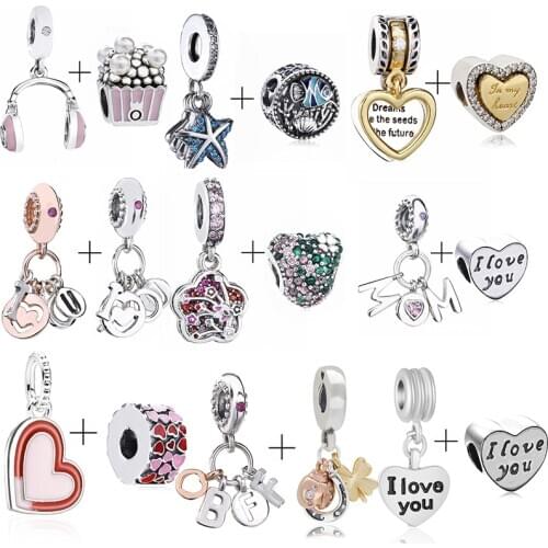 2Pcs/Lot 2020 New Rotating Earth Beads fit Brand Charms Bracelet Necklace for Women Jewelry Making Jewelry Accessories