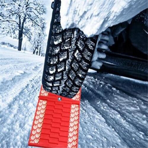 2pcs/lot Car Foldable Tyre Grip Tracks Snow Mud Sand Escape Mat Plate Chains Emergency Escaper For Cars Road Trouble Clearer