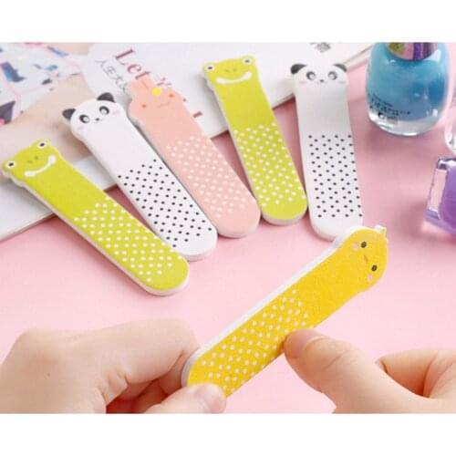 2 pcs/lot Sandpaper Nail File Lime Double Side Sanding Buffer Block Set Cute Nail Files For UV Gel Polish Manicure Tool