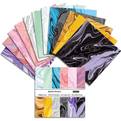 Panalisacraft 24 Sheet 6X6inch Star Skylight Patterned Paper Pad Scrapbooking Paper Pack Handmade Craft Paper Craft Background