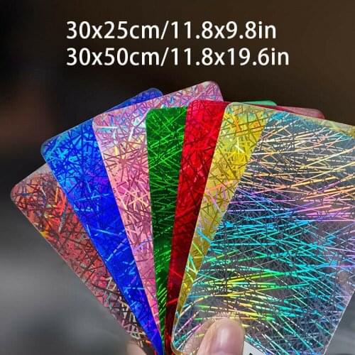 25/50*30cm Hologram iridescent Chrome Heat Transfer Vinyl Iron-on Heat Press Textile T-Shirt Cricut Film DIY
