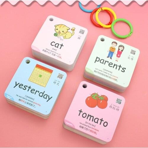 600 Words 20 Categories Cognition Learning Card Animal Shape Color Flash Cards