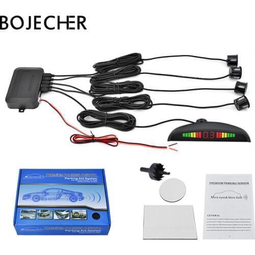 Auto Car Parking Sensor with LED screen Reverse Backup Radar Parking System Warning with 4 Parking Sensors 22mm with free ship
