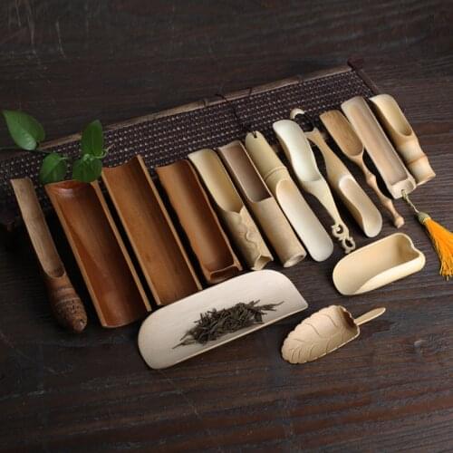 Tea Ceremony Six Gentleman Kung Fu Tea Have Parts A Complete Set BambooTea Spoon Tea Ceremony Parts Kitchen Teaware Tool