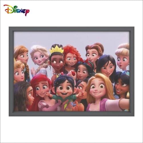 Disney Nordic Princess Canvas Paintings Chinese Mulan Anna Poster Print Wall Art Picture for Girls Bedroom Home Decor Unframed