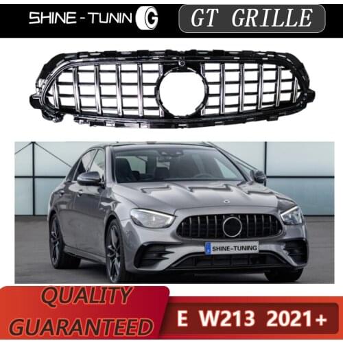 Suitable for Mercedes New E Class W213 E63 grille amg GTR GT R E200 E300 E320 2021 face lift with camera W213 C238 grill