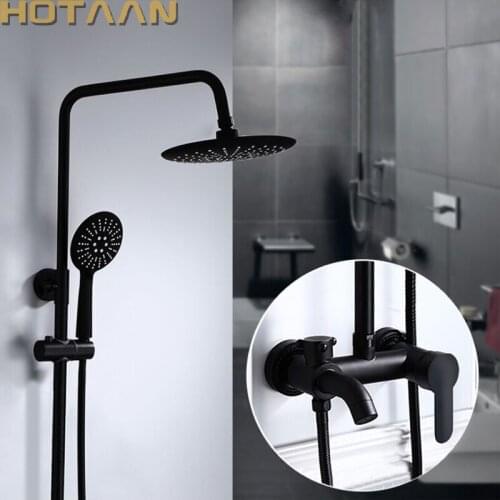 Черные смесители для душа HOTAAN China At AliExpress
