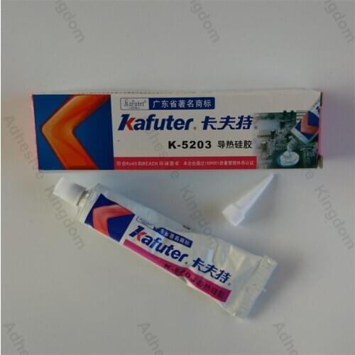Kafuter 80g k-5203 LED thermal conductive silicone CPU bonding adhesive thermal silica coefficient 1.2 white free shipping