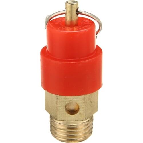 1/4'' BSP Brass Pressure Release Valve Regulator 120PSI Air Compressor Safety Relief Valve 9mm Diameter
