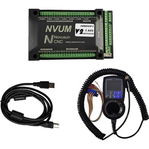 Mach3 controller cnc motion control system 3 4 5 6 axis motor control card 2021 newly upgraded NVMPG digital display handwheel
