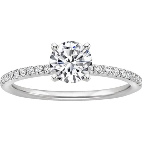 Fashion Luxury Crystal Engagement Ring For Womenclassic Sparkling Zircon Engagement Wedding Ring Trend Female Jewerly Gift