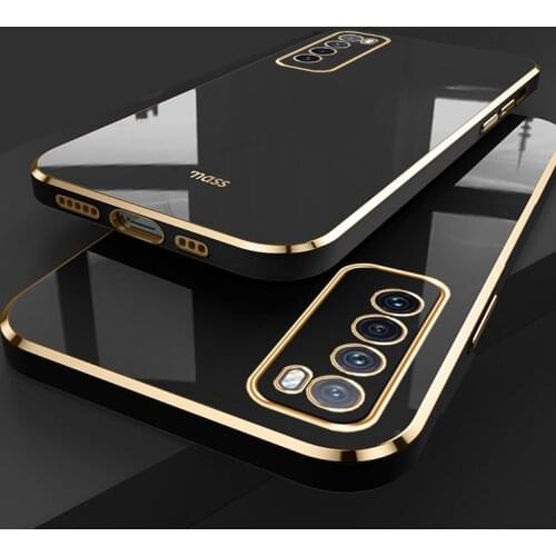 Fashion Smooth Plating Silicone Soft Phone Cases For Samsung Galaxy A32 4G A72 A82 A22 TPU Cover For Samsung A52 5G shell