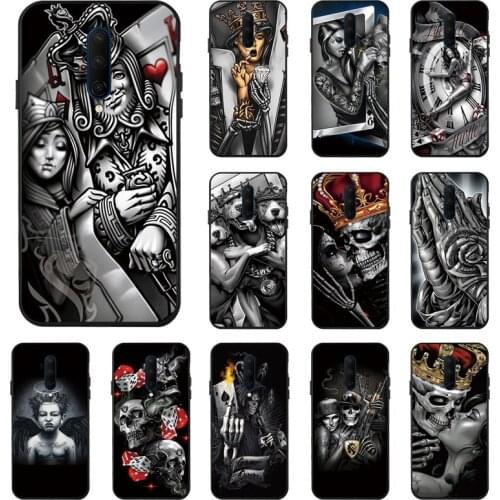 Grim Reaper Skull Skeleton Phone Case For Oneplus 9 8 Pro Case On Oneplus9 8 7 7T Pro 8T Nord N100 Case Cover One Plus 6 T Funda