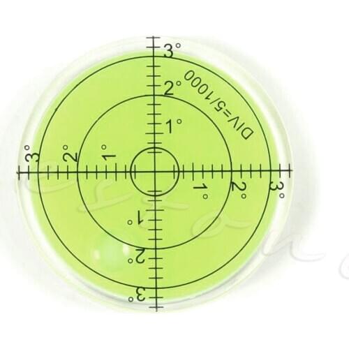 Precision Spirit Bubble Level Degree Mark Surface Round Circular Measuring Kit