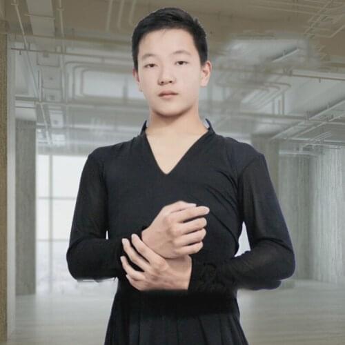 2020 New Latin Dancing Boy/Man Clothing For Ballroom Waltz Competition Tops Rumba/Cha Cha/Samba Dancewear Men Dance Shirt DL6579