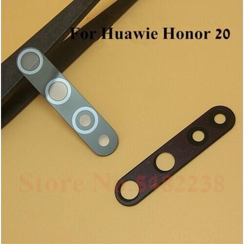 100pcs/lot Original Camera Glass Lens Cover For Huawei Honor 20 20pro 20i Rear Back Camera Outside Glass Lens With Sticker